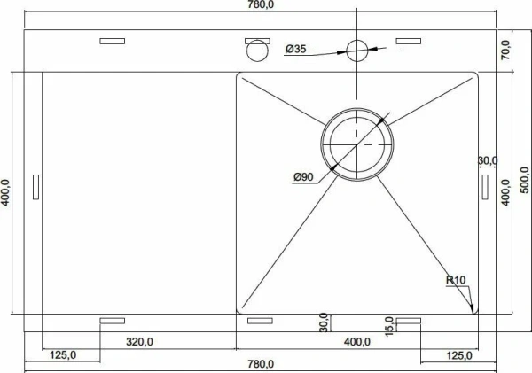 кухонная мойка seaman eco marino smv-z-780l