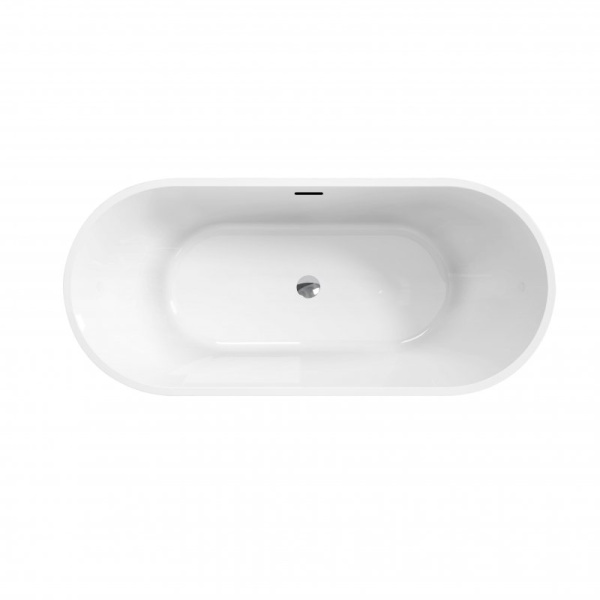 ванна акриловая отдельностоящая belbagno uno bb701-1500-730-k