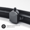 комплект душевого уголка с душевой системой и аксессуарами am.pm gem s 100x80 wk93eq профиль черный матовый стекло прозрачное