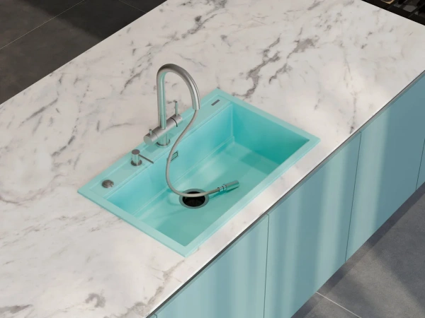 мойка кухонная omoikiri kitagawa 79-lb-az azur blue