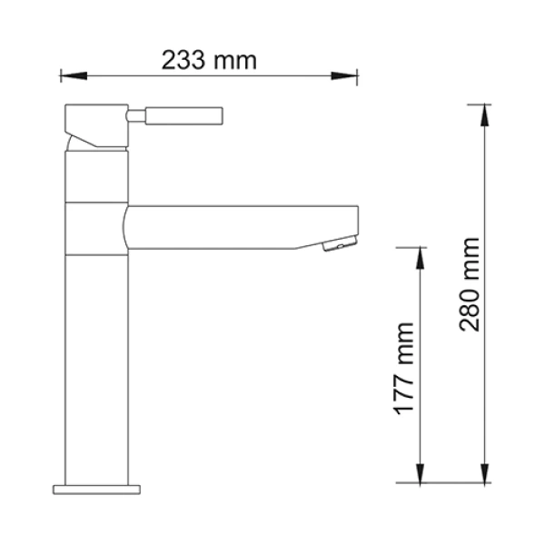 смеситель для кухни wasserkraft wern 4207 цвет хром матовый