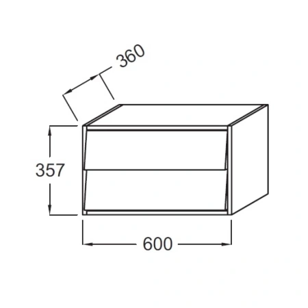 комод белый глянец 60 см jacob delafon escale eb764-g1c