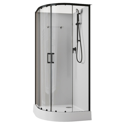 душевая кабина aquanet passion evo r black 100х100 282010 без гидромассажа