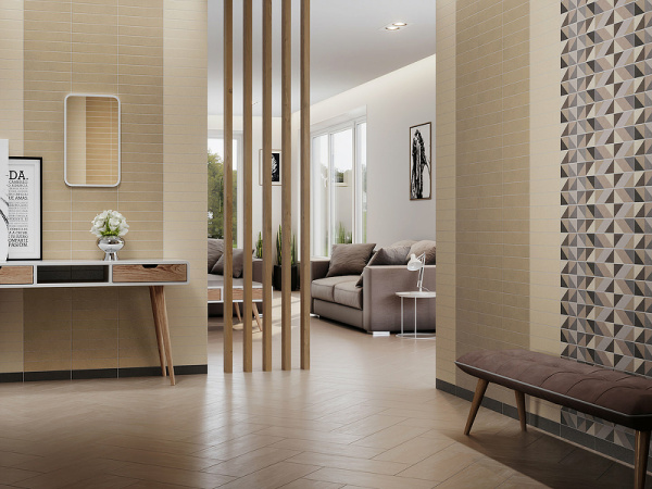 Керамическая плитка Kerama Marazzi Амстердам бежевый темный матовый 26301 настенная 6х28,5 см