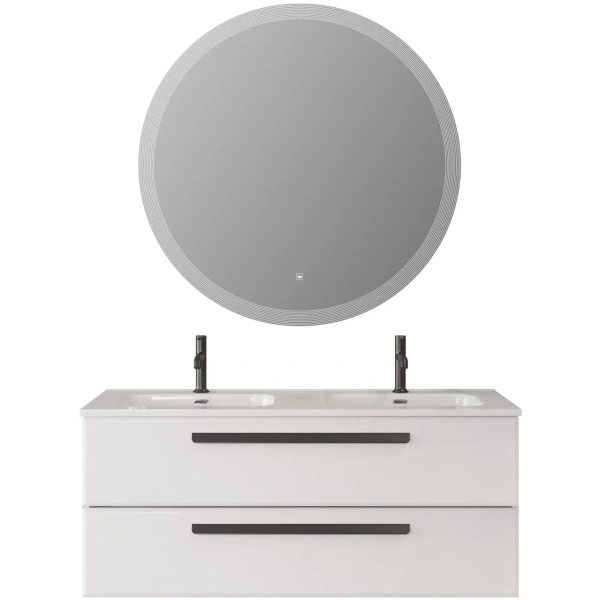 тумба под раковину cezares eco eco-cer-n-1200-2c-so-2-bl 120 см, подвесная, bianco lucido