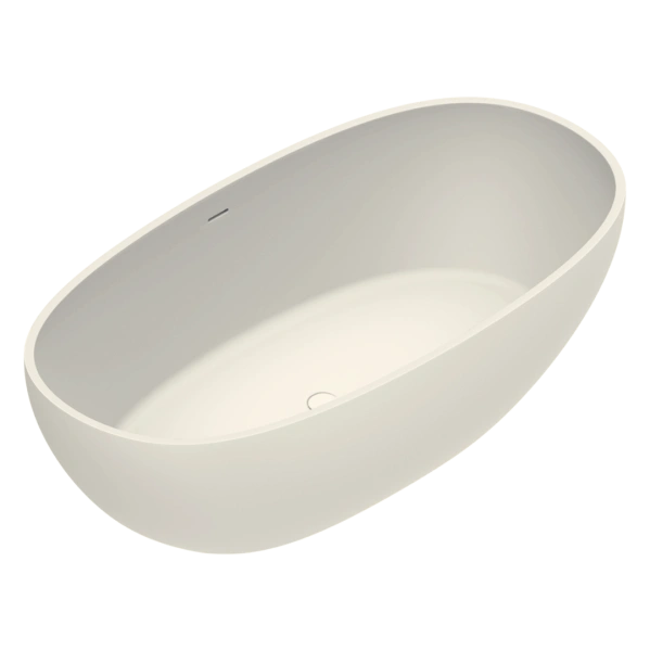 ванна catalano solid 7239020030 из искуственного камня, отдельностоящая, 176x91 см, solidtech, lino матовая