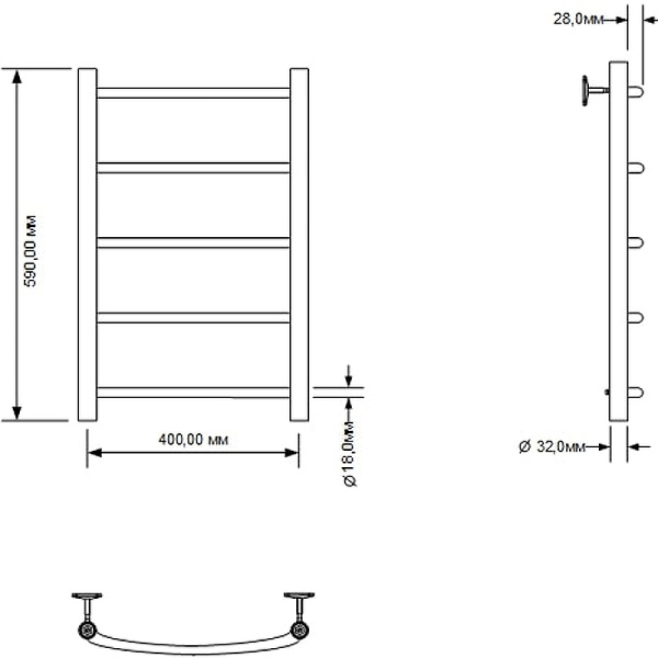 полотенцесушитель водяной aquanet romeo 60x40 266723 хром полотенцесушитель водяной aquanet romeo 60x40 266723 хром