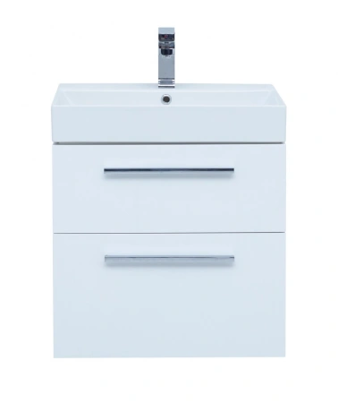 тумба под раковину aquanet nova 60 белый (2 ящика), 00242279