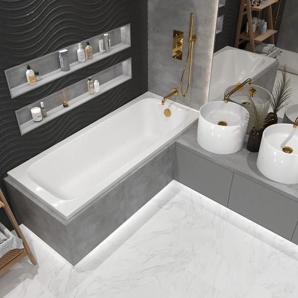 акриловая ванна whitecross vibe 170x70 0105.170070.100 без гидромассажа