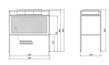 консоль под раковину allen brau liberty 90 1.33004.bb черный браш
