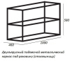 полка для консоли под раковину cezares cadro 100 cadro-100-mens-nero черная матовая