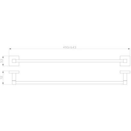 полотенцедержатель wonzon & woghand polo ww-8912 64,3 см, хром