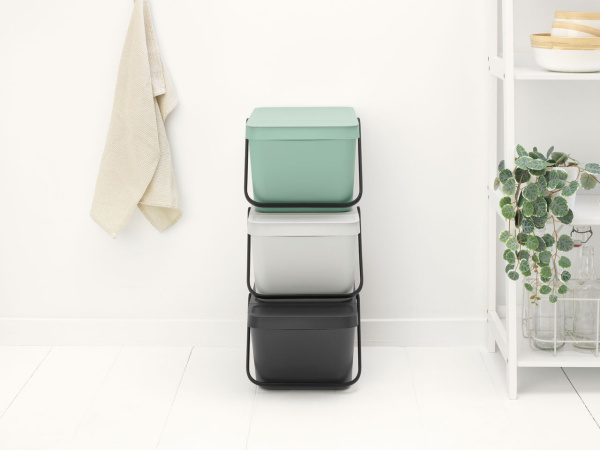 Мусорное ведро Brabantia Sort&Go 277726 20 л, серое