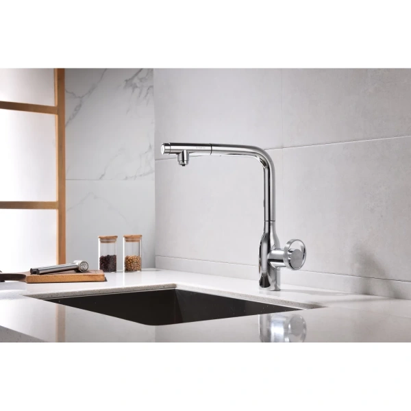 смеситель для кухни с подключением к фильтру paulmark urban ur213104-cr, цвет хром
