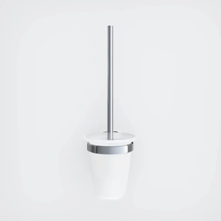 ёршик для унитаза am.pm sense l a7433300 настеный, хром | стекло матовое