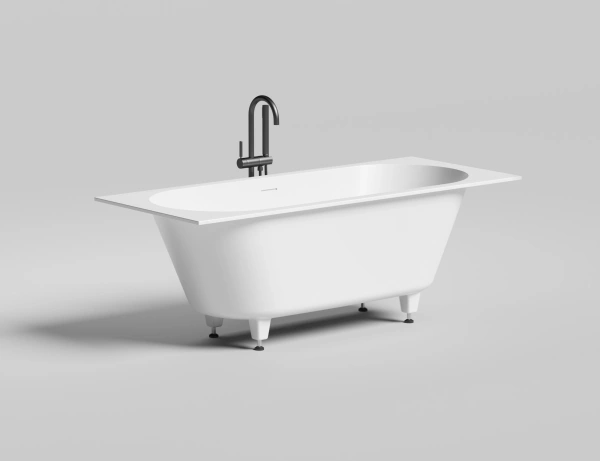 встраиваемая ванна 170х70 см. salini ornella axis kit 170 104713g мат-л: s-sense, цвет: белый глянцевый