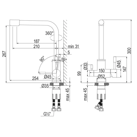 смеситель для кухни lemark expert lm5061bl черный матовый