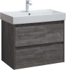 Тумба с раковиной Aquanet Nova Lite 75 дуб серый, 2 ящика