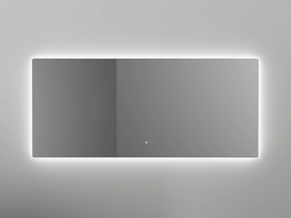 salini salini зеркало для ванны ombra 80х90х2.5см., с led подсветкой, влагостойкое agc сrystalvision, сенс. выкл., крепления, обогрев, антизапот.