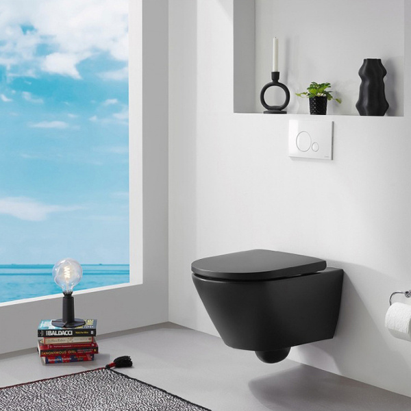 унитаз duravit d-neo 2577098900 подвесной, rimless, без сидения, антрацит матовый