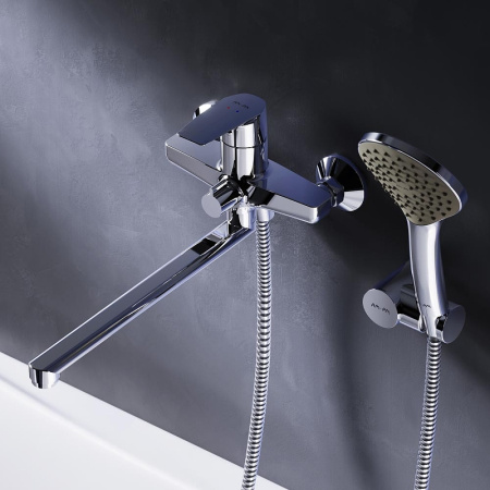 смеситель для ванны am.pm gem f90a95000 универсальный хром