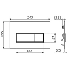 кнопка для инсталляции alcaplast thin m575 цвет золото