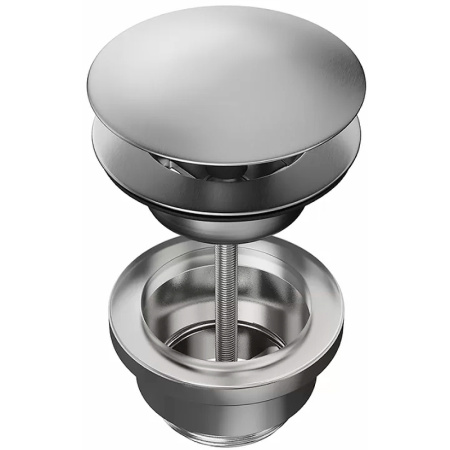 донный клапан kerama marazzi 24686km.50.050 click-clack нержавеющая сталь