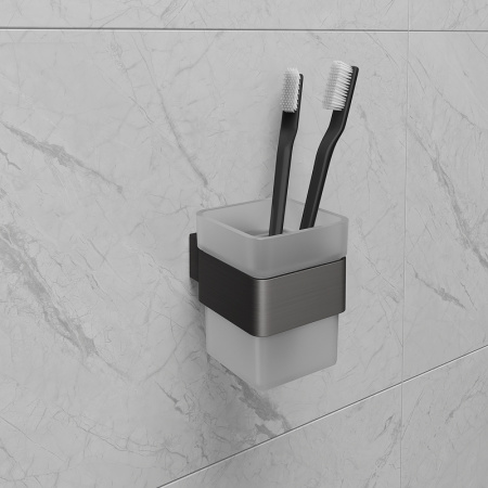 стакан для зубных щеток lemark smooth line 9736015 графит стакан для зубных щеток lemark smooth line 9736015 графит