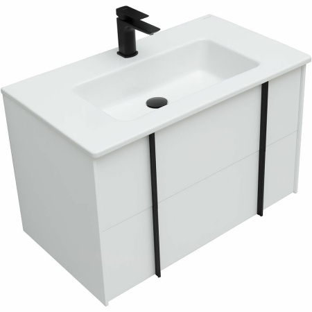 тумба под раковину allen brau reality 80 1.32005.wm подвесная белая матовая