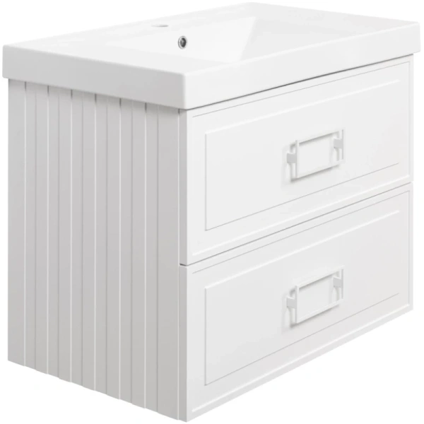 тумба белый матовый 77,6 см la fenice cubo twin fnc-01-cub-b-80-2