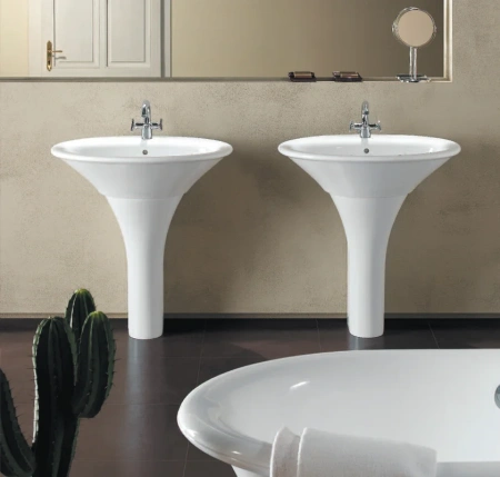 раковина hatria sculture y0lz01 65 см, белая