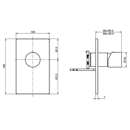 смеситель для душа fima carlo frattini fluid f3859x1cr