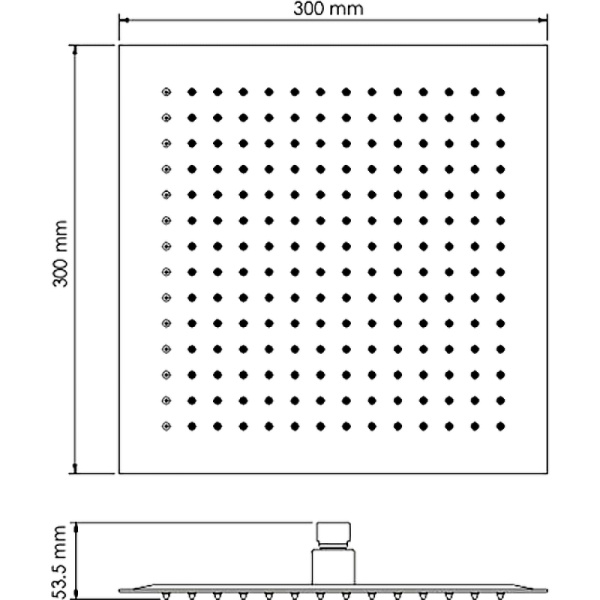 верхний душ wasserkraft abens a162