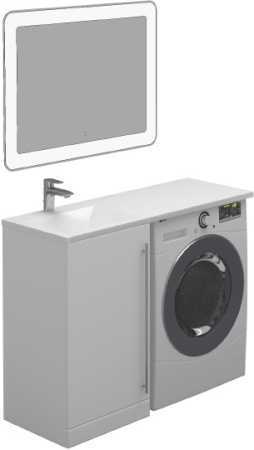 раковина над стиральной машиной цвет и стиль гриджио нф-00007082 115 l