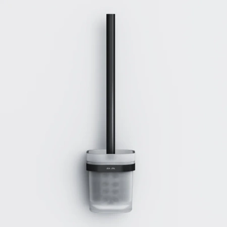 ёршик для унитаза am.pm func a8f33322 настеный, черный матовый