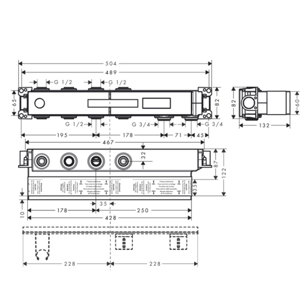 внутренняя часть 3/4" axor 18310180