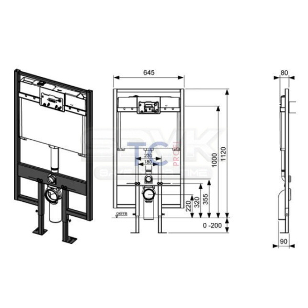 инсталляция для унитаза tece teceprofil 9300040
