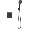 душевая система vincea inspire vsfw-3i21mt5mb с термостатом черная матовая