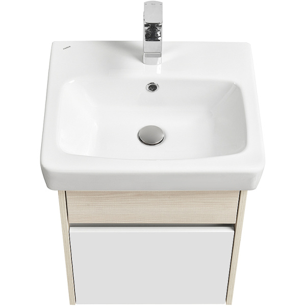тумба под раковину aquaton верди pro 50 1a195901vdav0 подвесная белый ясень фабрик