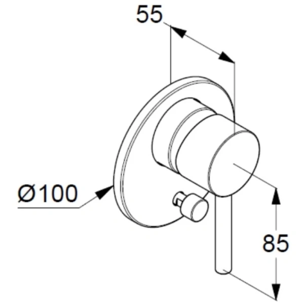 смеситель для душа kludi bozz 387163976 черный матовый
