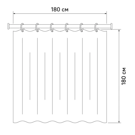 штора для ванной iddis promo p08pv11i11
