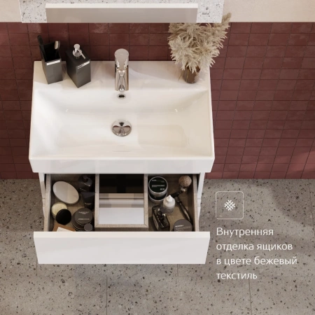 тумба белый глянец 56,4 см roca oleta a857639806