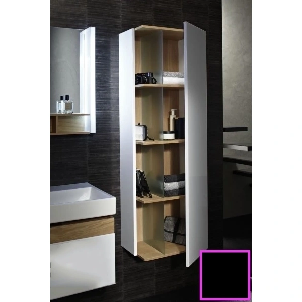 пенал jacob delafon terrace eb1179d-m61 подвесной r, черный матовый