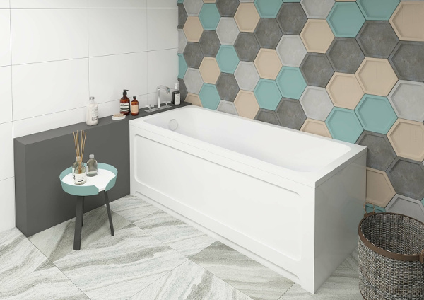 акриловая ванна aquatek eco-friendly мия 170x80 miy170-0000032 без панелей, каркаса и слив-перелива