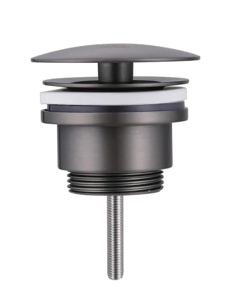 Донный клапан Abber AF0012NG для раковины, без перелива, фиксированный, никель