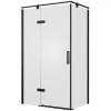 Душевой уголок Bravat Black Line 80x120 BS120.3112AB профиль черный, стекло прозрачное