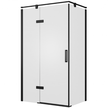 Душевой уголок Bravat Black Line 80x120 BS120.3112AB профиль черный, стекло прозрачное