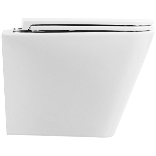 унитаз подвесной безободковый belbagno ardente r bb520chr/bb2322sc с сиденьем микролифт, цвет белый