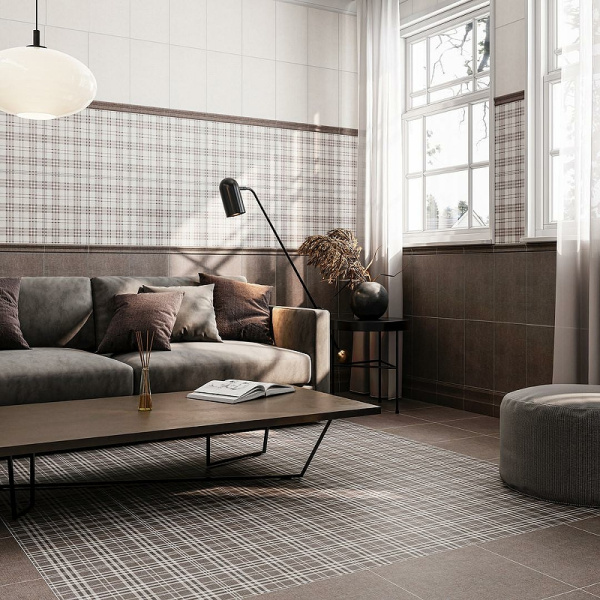 Керамическая плитка Kerama Marazzi Трокадеро клетка беж светлый 6351 настенная 25х40 см