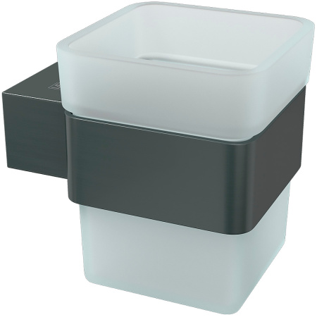 Стакан для зубных щеток Lemark Smooth Line 9736015 Графит Стакан для зубных щеток Lemark Smooth Line 9736015 Графит